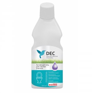 Гель для удаления известкового налета и ржавчины Dec с антибактериальным эффектом 500 мл (DEC-чист-унитаз-0,5)
