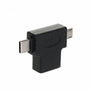 Переходник VCOM OTG USB /Micro USB-B/ Type-C (CA434)