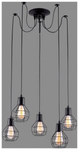 Подвесной светильник Arte Lamp A1109sp-5bk spider (A1109SP-5BK)