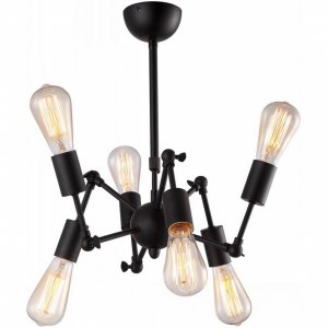 Подвесной светильник Arte Lamp A9190lm-6bk roots (A9190LM-6BK)