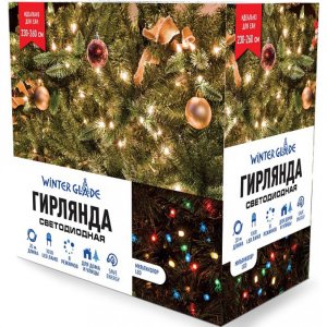 Электрическая гирлянда Winter Glade 31V, мультиколор, 1000 ламп