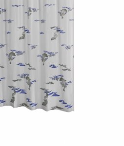 Штора для ванных комнат Ridder Delphin 200х180 Синяя (130303)