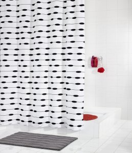 Штора для ванных комнат Ridder Lace 200х180 Белая (41360)