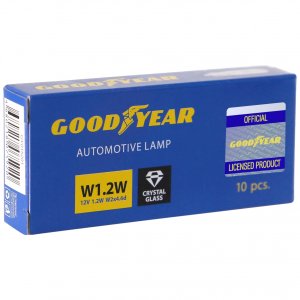 Автомобильная лампа накаливания Goodyear T4W 12V 4W BA9s (GY012203)