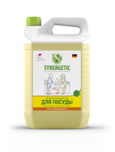 Антибактериальное средство для мытья посуды Synergetic Лимон 5 л (SNG-103500)