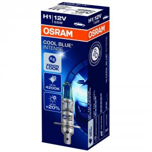 Автолампа Osram лампа галогенная автомобильная Cool Blue Intense H1 12В 55Вт (64150CBI)