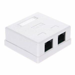 Внешняя двойная розетка Tv-Com STV-2RJ45U