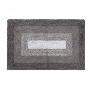 Хлопковый коврик для ванной комнаты Fora Loft 80х50 FOR-LT052 Прямоугольник Серый