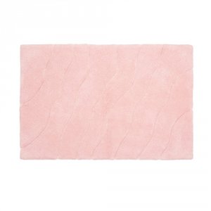Хлопковый коврик для ванной комнаты Fora Trendy 80х50 FOR-TR050 Волна Розовый