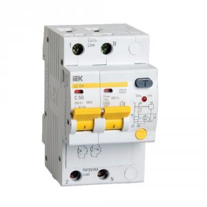Дифференциальный автоматический выключатель тока Iek Mad12-2-050-c-030 (MAD12-2-050-C-030)