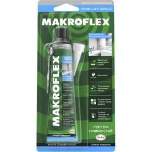 Санитарный силиконовый герметик Makroflex SX101 белый 85мл (Б0026311)