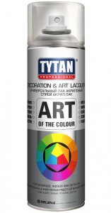 Аэрозольный лак Tytan TYTAN Professional Art of the colour глянец 400мл бесцветный (62390)