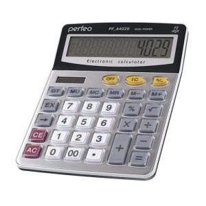 Двенадцатиразрядный бухгалтерский калькулятор Perfeo PF A4029 GT (30010590)
