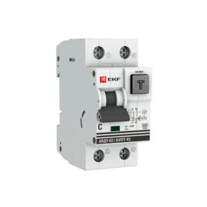 Электромеханический дифференциальный автоматический выключатель EKF АВДТ-63 (DA63-25-30)