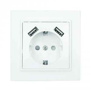 Розетка EKF Минск (ERR16-028-100-2USB)