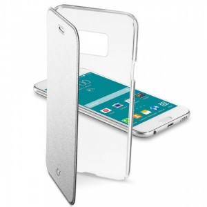 Чехол для Samsung Galaxy S6 Cellular Line CLEARBOOKGALS6S Silver/Transparent