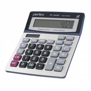 Двенадцатиразрядный бухгалтерский калькулятор Perfeo PF A4028 GT (30010589)