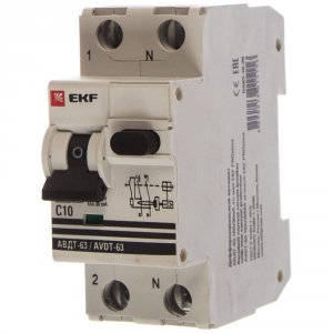 Автоматический дифференциальный выключатель EKF АВДТ-63 (DA63-10-30)