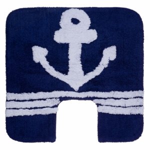 Хлопковый коврик для ванной комнаты Fora Royal Navy 50х50 FOR-RN050-U 50 Синий