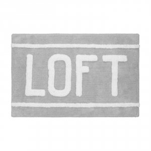 Хлопковый коврик для ванной комнаты Fora Loft 80х50 FOR-LT050 Серый