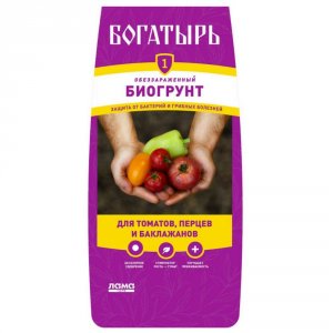 Биогрунт для томатов перца и баклажанов Богатырь для томатов, перца и баклажанов, 20 л (4680010310250)