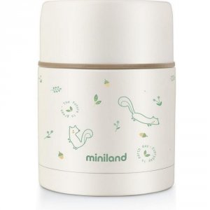 Детский термос для еды Miniland Термос Miniland Natur Thermos для еды, 600 мл, бурундуки (89347)