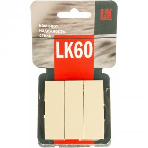 Трехклавишный выключатель LK STUDIO Выключатель LK Studio LK60 862101
