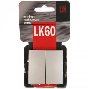 Двухклавишный выключатель LK STUDIO Выключатель LK Studio LK60 861103