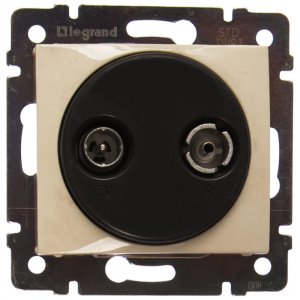 Проходная tv-fm розетка Legrand Valena (774334)