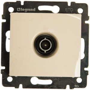 Проходная телевизионная розетка Legrand Valena (774331)