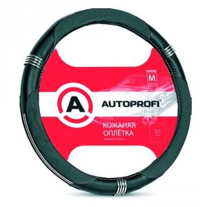 Оплетка руля Autoprofi оплетка на руль AP-150 BK/BK (M)