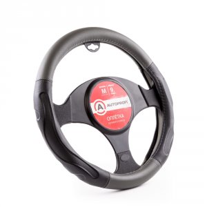 Оплетка руля Autoprofi AP-1946 BK D GY M (AP-1946 BK/D.GY (M))