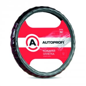 Оплетка руля Autoprofi оплетка на руль AP-156 D,GY (M) (AP-156 D.GY (M))