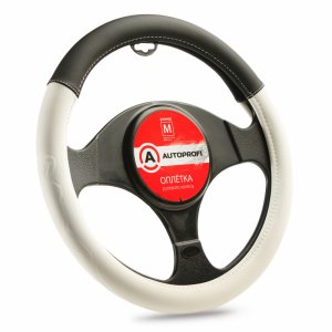 Оплетка руля Autoprofi AP-2022 BK WH M (AP-2022 BK/WH (M))