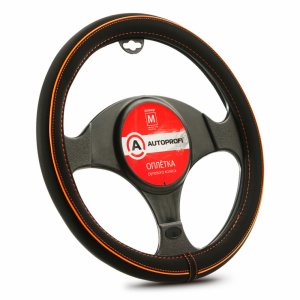 Оплетка руля Autoprofi AP-2020 BK ORANGE M (AP-2020 BK/ORANGE (M))