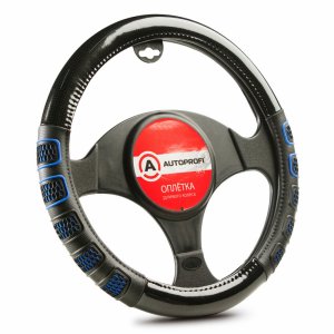 Оплетка руля Autoprofi AP-2051 BK BL S (AP-2051 BK/BL (S))