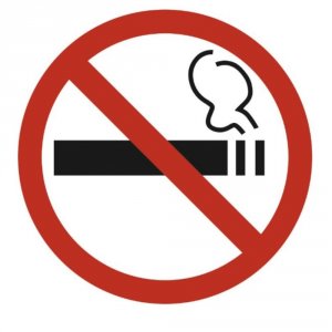Круглая наклейка Skyway Курение запрещено (S08101015)
