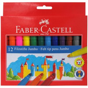 Смываемые фломастеры Faber-Castell Замок Jumbo (554312)