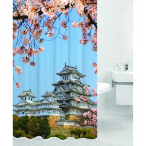 Штора для ванной комнаты Bath Plus KYOTO HOT Print (DSP3023)
