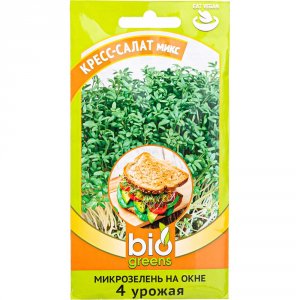 Семена ГАВРИШ Микрозелень Кресс-салат микс (4601431090316)