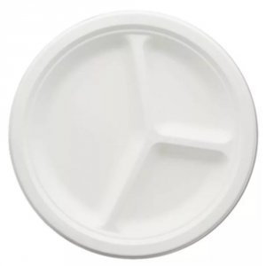 Большая круглая трехсекционная тарелка Greenmaster ТТ26