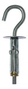 Анкер крюк Зубр анкерный крепеж облегченный с полукольцом, оцинкованный, 5,0х46мм, ТФ2, 50шт (80000004589)