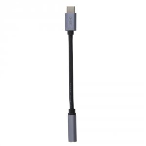 Цифровой адаптер-переходник RedLine Red Line USB-C – Jack 3,5 мм (серый)