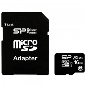 Карта памяти micro SDHC Silicon Power SP016GBSTHBU1V10-SP Class 10 16Gb