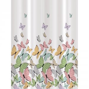 Тканевая штора для ванной комнаты UniStor Butterfly 210273