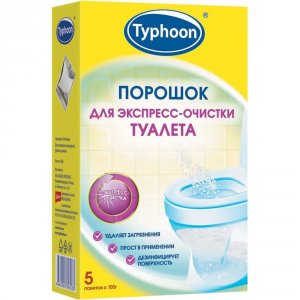 Порошок для экспресс-очистки туалета Тайфун 393033