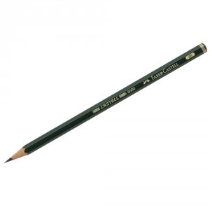 Заточенный чернографитный карандаш Faber-Castell Castell 9000 (119002)