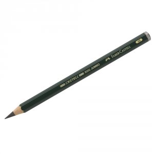 Заточенный чернографитный карандаш Faber-Castell Castell 9000 Jumbo (119304)
