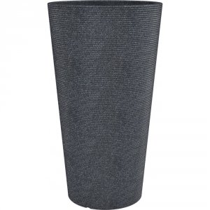 Пластиковый горшок Scheurich Coneo High d28,5 см полипропиленовый черный (58462)