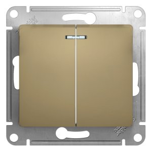 Двухклавишный механизм выключателя Schneider Electric Glossa (GSL000453)
